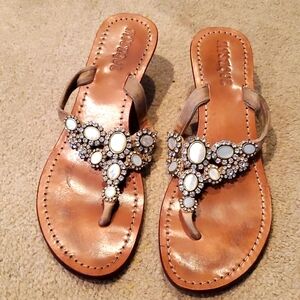 Mystique jeweled sandals size 10